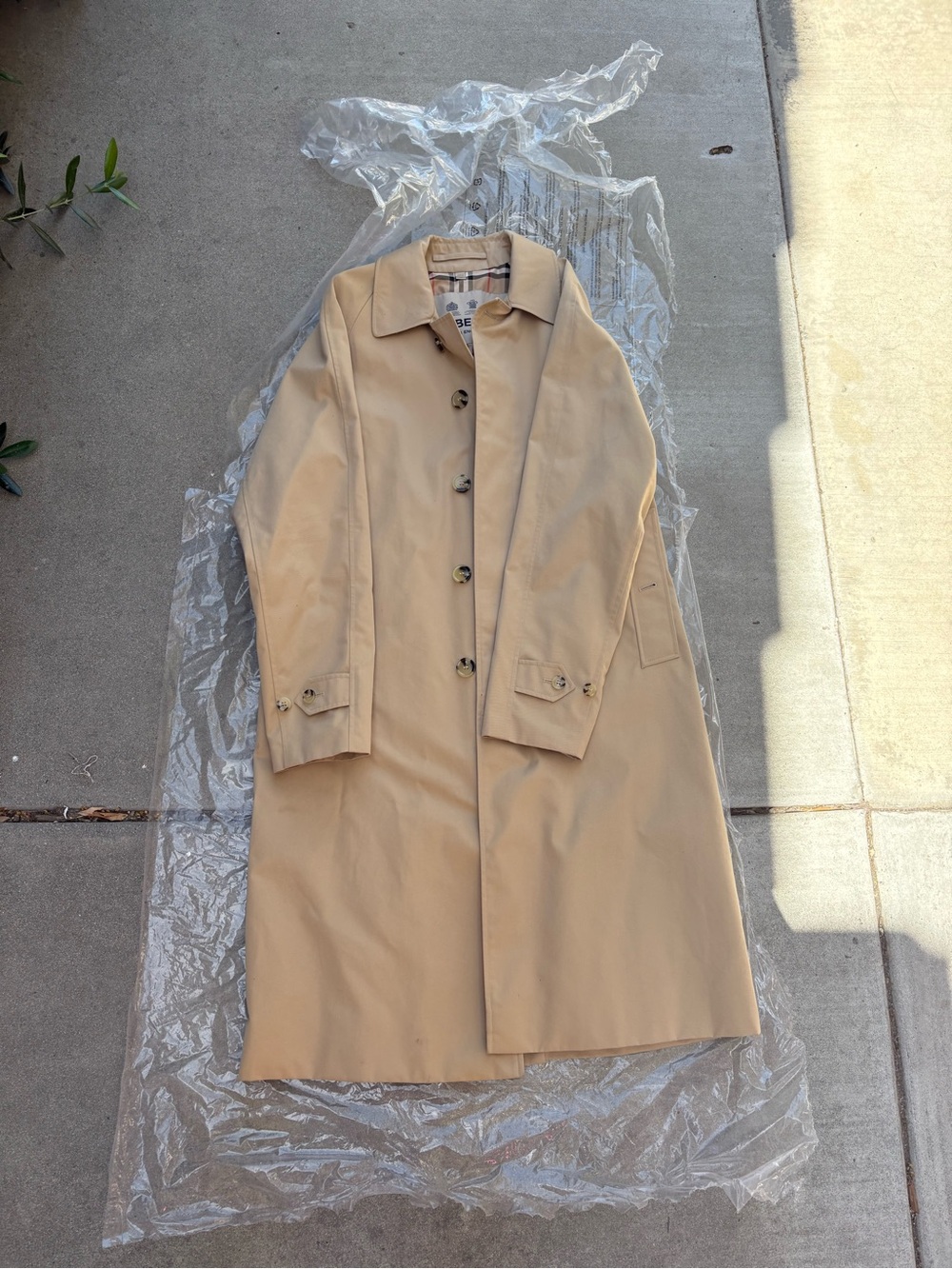 Burberry Beige Long Trench Coat